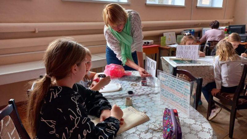 В Рузской библиотеке писали буквы древнерусского алфавита