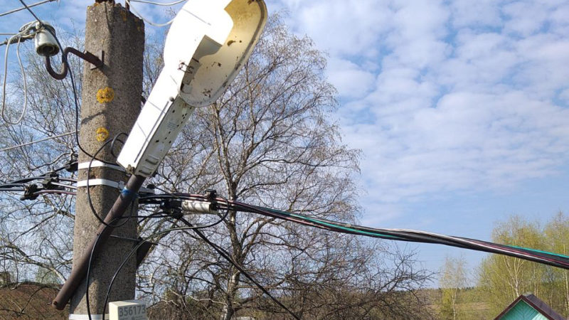 В Рузском округе ремонтируют светильники