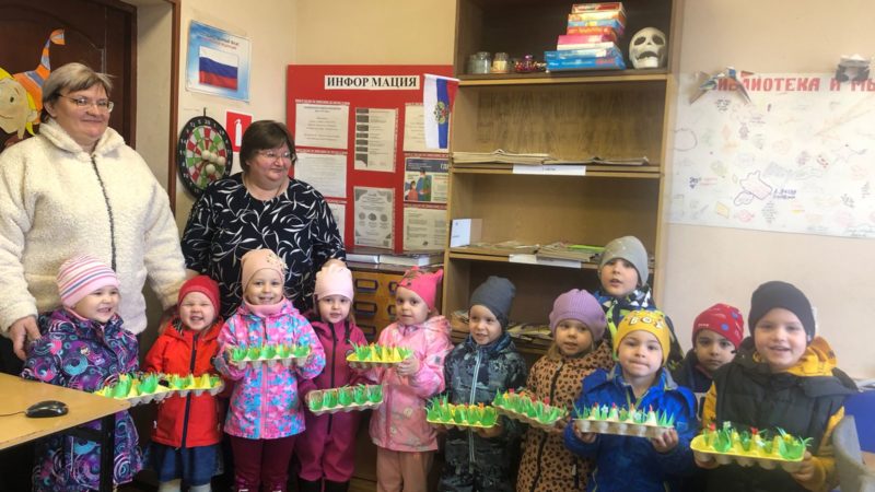 Подставки для пасхальных яиц – руками маленьких орешковцев