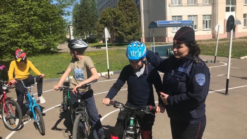 Рузские школьники провели практическое занятие в автогородке