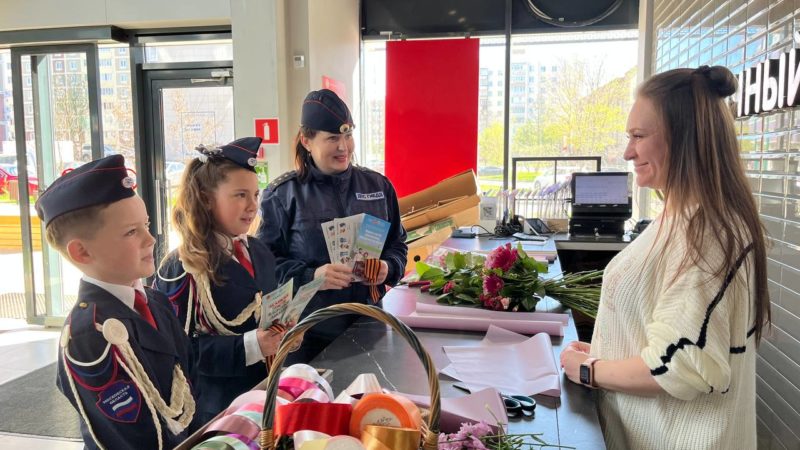 Акция «Георгиевская ленточка» в Рузе – от блюстителей дорожного порядка