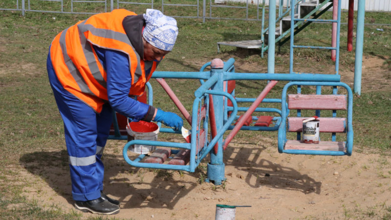 В Рузском округе красят оборудование на ДИП