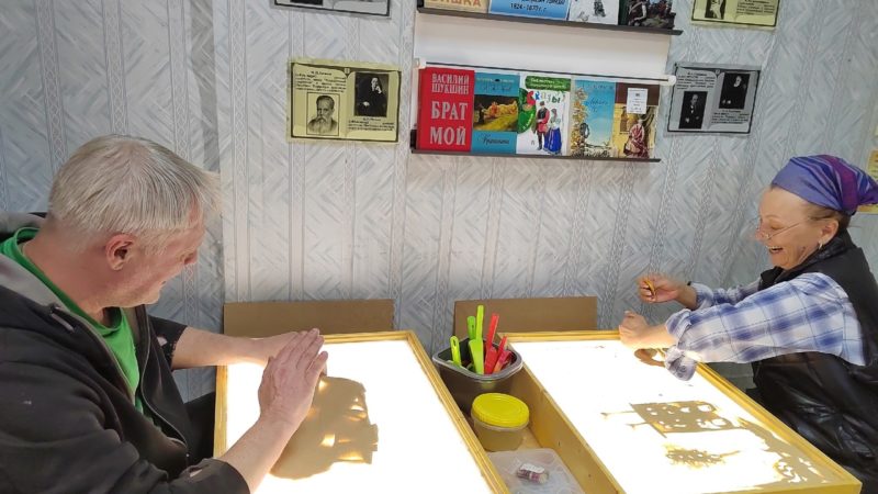 Творческая песочница – в Краснооктябрьской библиотеке