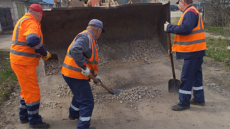 В Рузском округе ремонтируют дорожное полотно