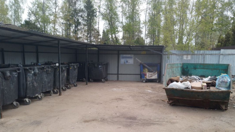 В Рузском округе наводят чистоту на контейнерных площадках