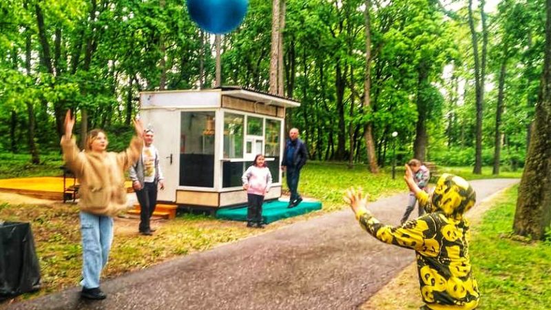 На Городке прошли соревнования с мячом