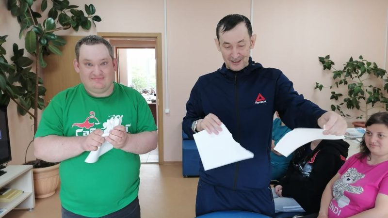 Участники рузского клуба «Сильные духом» поиграли и посоревновались