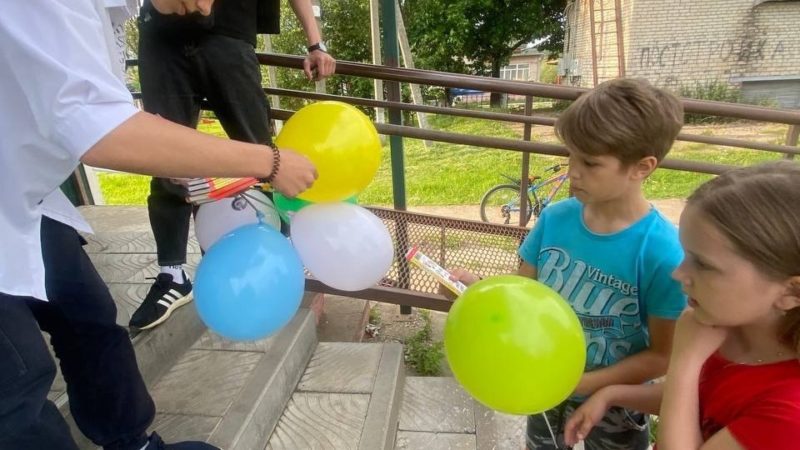 В Орешках весело отметили День защиты детей