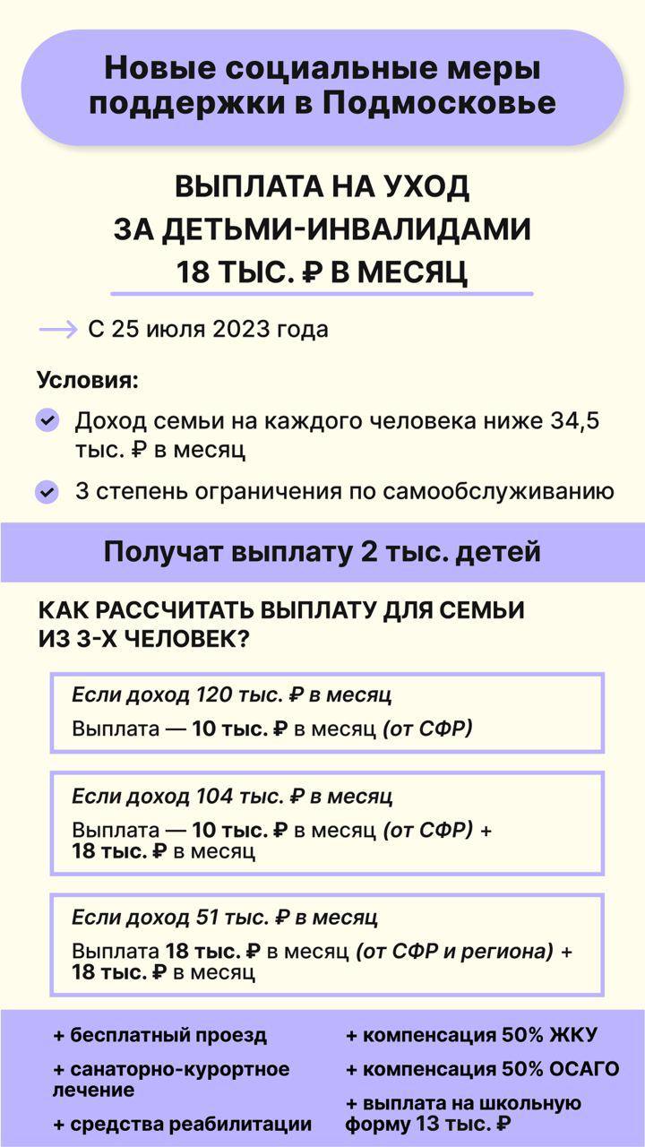 Жителям Рузского городского округа – о новых мерах соцподдержки |  20.06.2023 | Руза - БезФормата