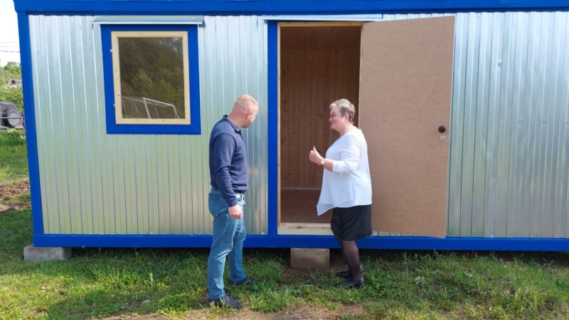 Раздевалка для спортсменов