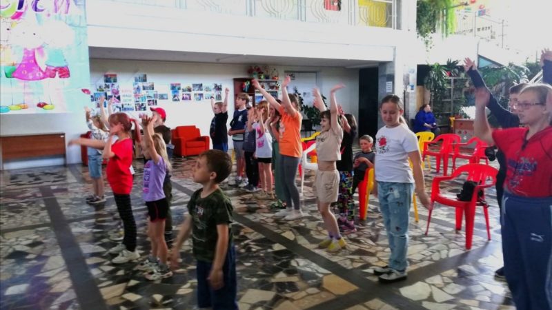 Юные лидинцы участвовали во флешмобах