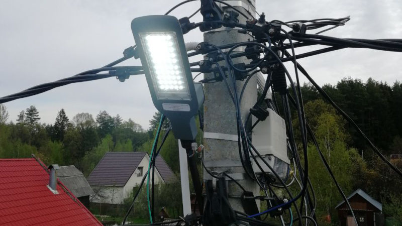 В Рузском округе ремонтируют фонари