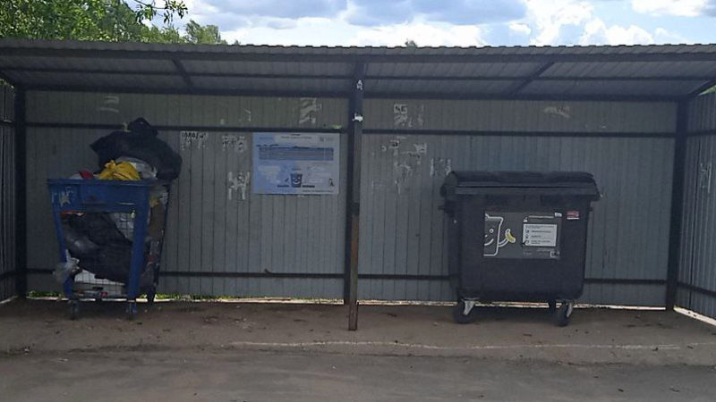 В Рузском округе содержат в чистоте контейнерные площадки