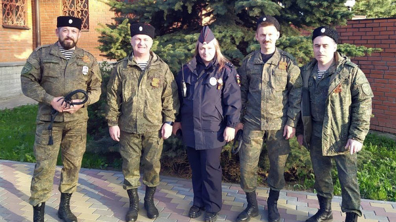 Казаки – помощники рузских полицейских