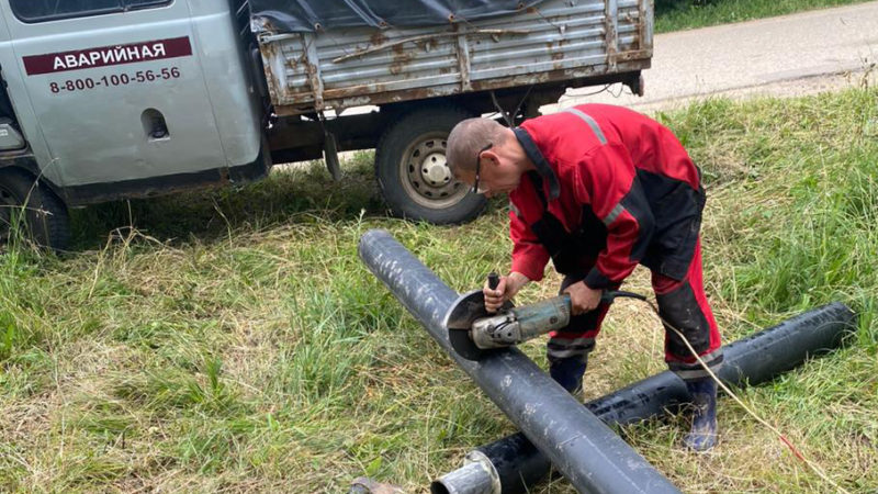 В Рузском округе ремонтируют теплосети, чтобы не было аварий зимой