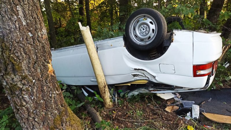 Спасатели помогли водителю и пассажиру, попавшим в ДТП