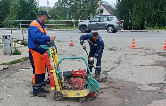 В Рузском округе ремонтируют дороги