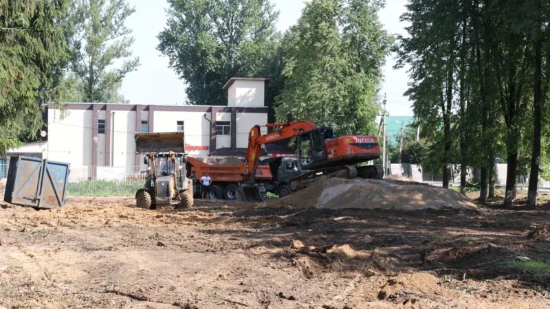 Как идет реконструкция Аллеи Славы в Тучково