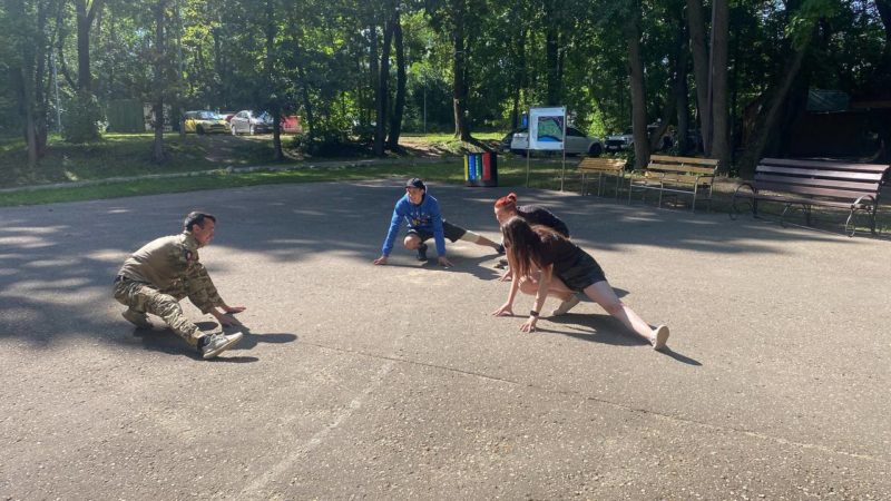 На Городке занимались современной хореографией