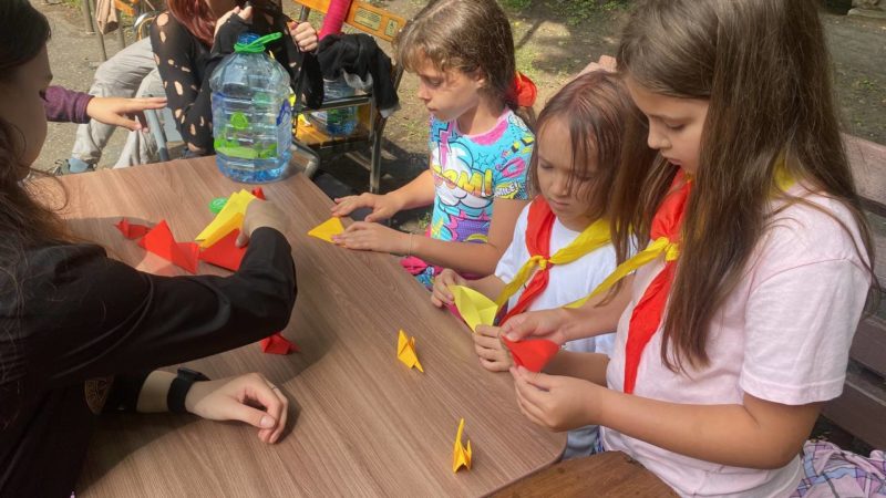 Юные ружане мастерили мышку в технике оригами