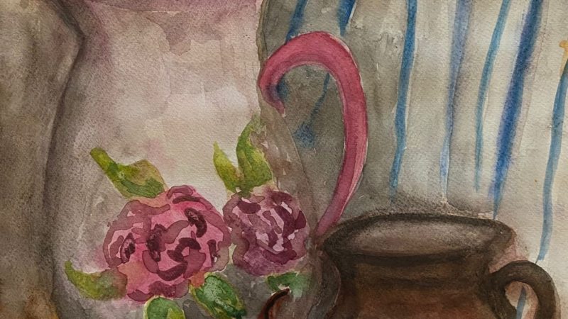 Юные художники рисовали натюрморты