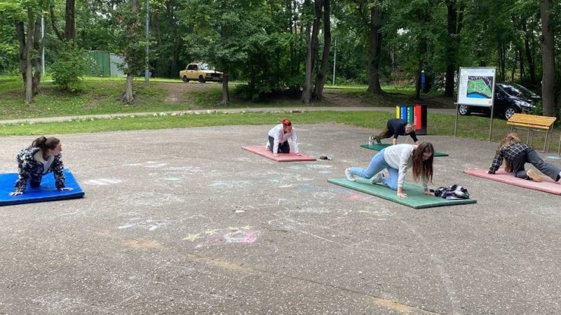 Посетители Городка получили заряд бодрости