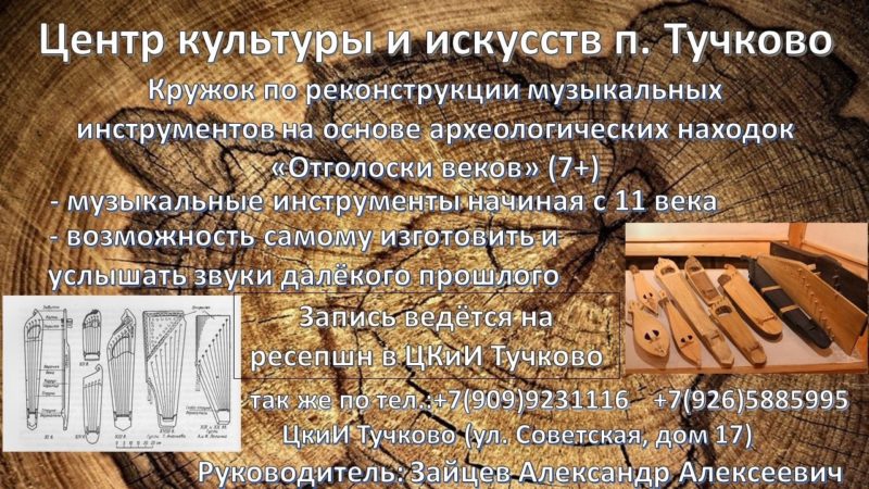 Тучковцы узнают историю возникновения и развития музыкальных инструментов