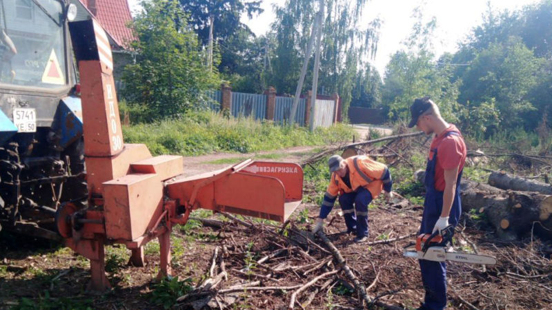 В Рузском округе ликвидируют порубочные остатки