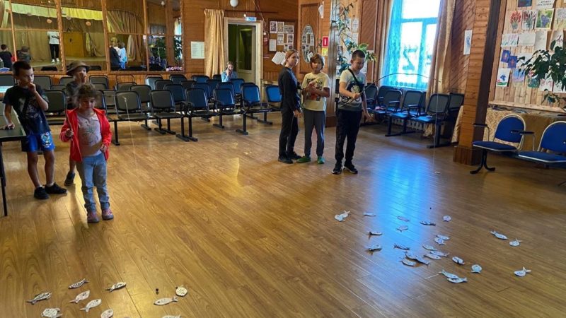 Орешкинцы участвовали в игровой программе в клубе