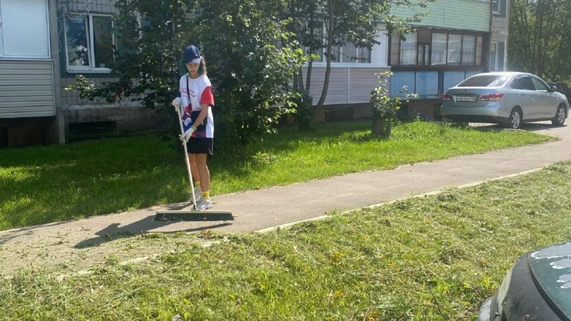 Волонтеры навели чистоту на улицах Сытьково