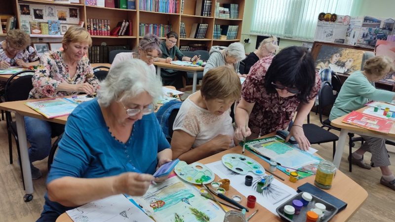 Море и пальмы – на рисунках тучковских художников