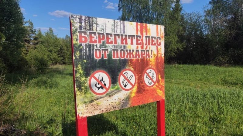 Почти 500 стендов, аншлагов и билбордов о правилах безопасности установлены в подмосковных лесах