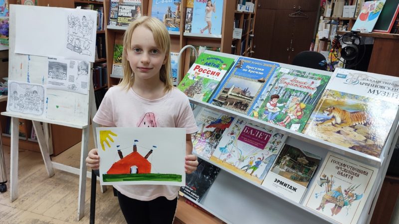 «Я рисую лето» – творческий урок в Тучковской библиотеке