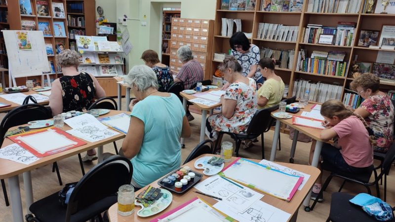 В Тучковской библиотеке – урок «Натюрморт»