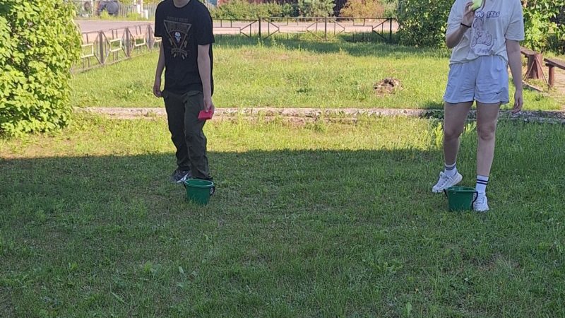 Барынинцы участвовали в играх и эстафетах