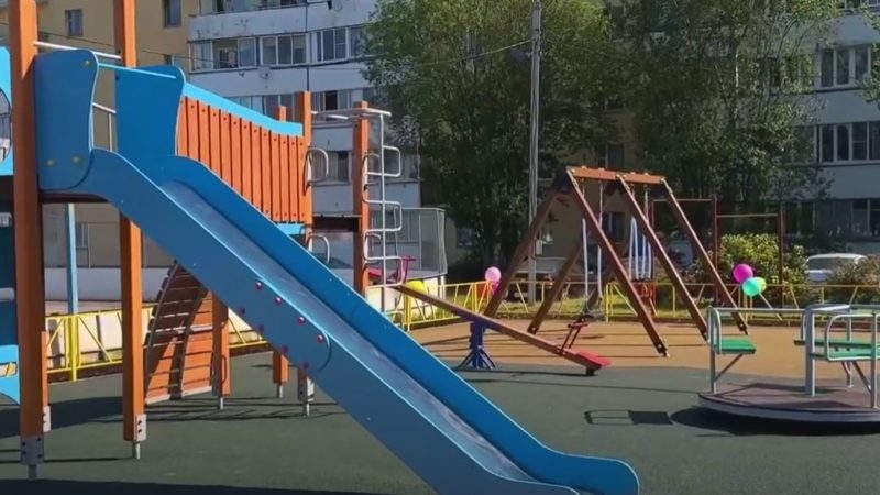 Открытие детской площадки в деревне Нестерово