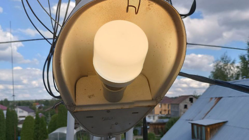 В Рузском округе приводят в порядок уличные светильники