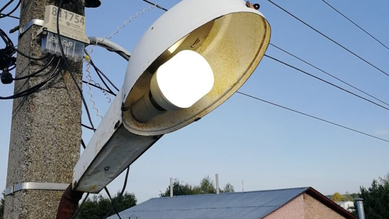 В Рузском округе приводят в порядок фонари уличного освещения