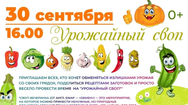 Дороховчане обменяются излишками урожая