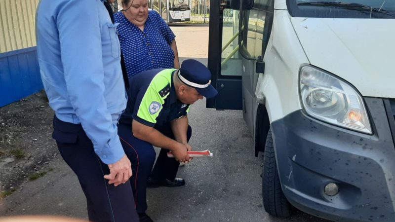 В Рузе прошел рейд по проверке состояния рейсовых автобусов