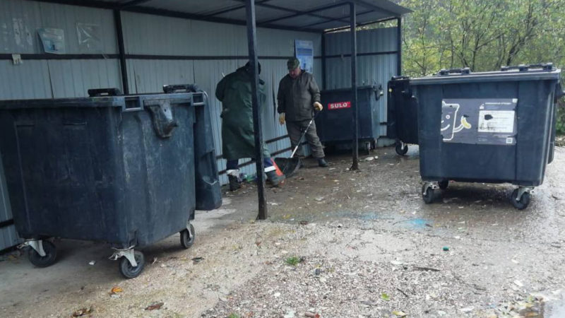 В Рузском округе содержат в порядке контейнерные площадки