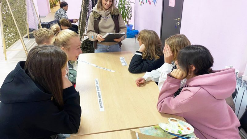 Горбовцы отвечали на вопросы викторины о доброте