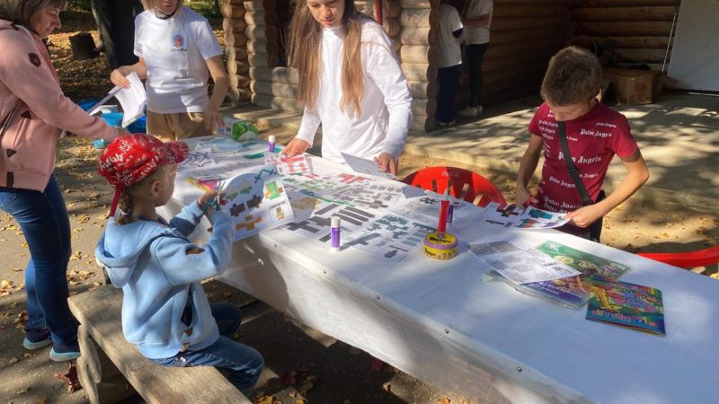 Посетители Городка собирали героев майнкрафта