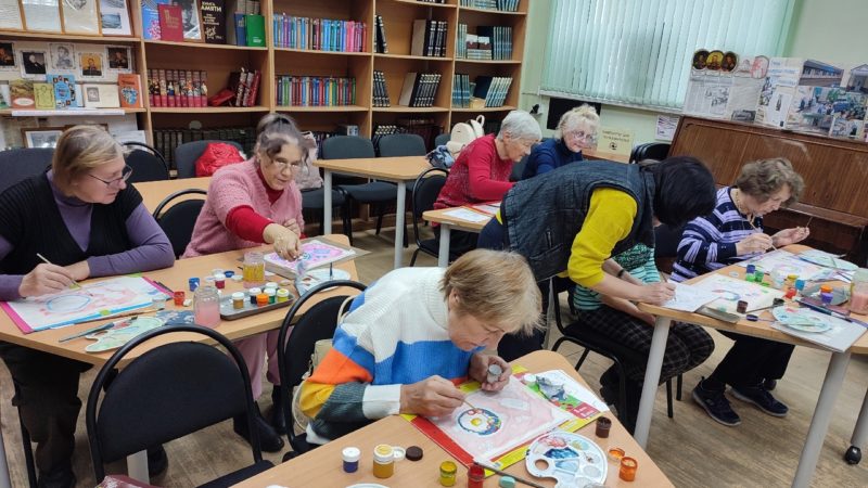 Тучковцы рисовали идеальный завтрак