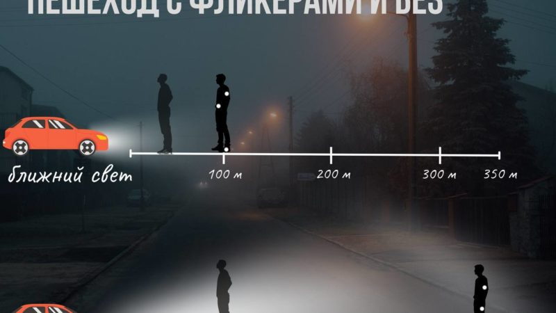 Темнеет рано – носите световозвращатели