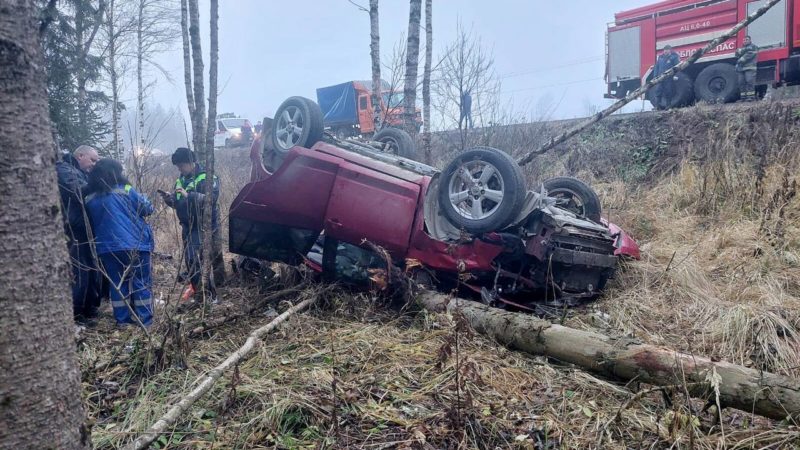 Спасатели оказали помощь пострадавшей в ДТП женщине