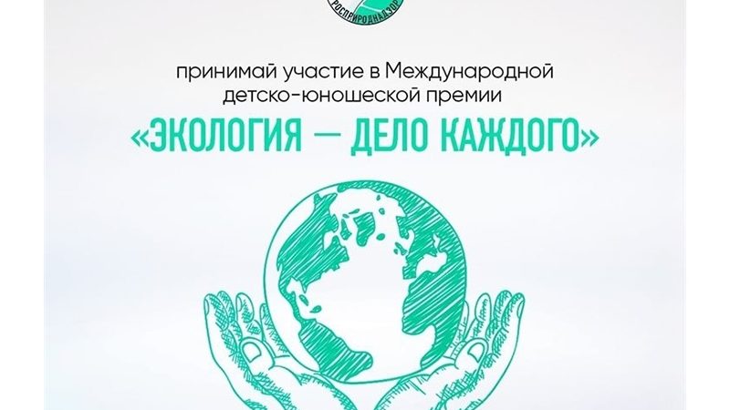 Юных ружан приглашают участвовать в Международной премии «Экология — дело каждого»