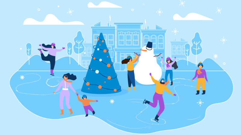 В Рузе каток открыт для посетителей