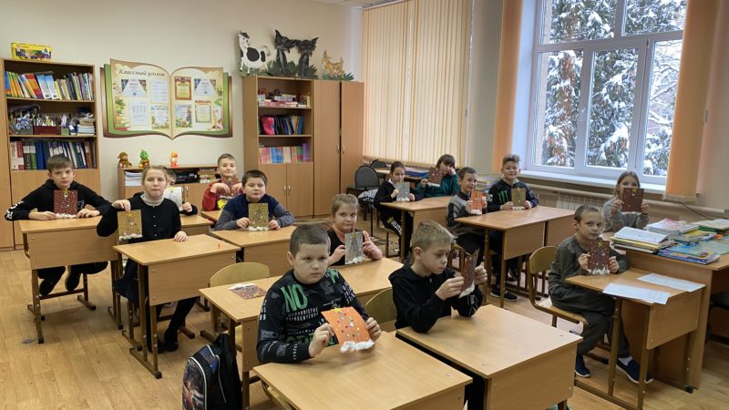 Тучковские школьники участвовали в зимних конкурсах