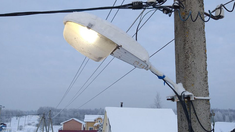 В Рузском округе приводят в порядок уличное освещение